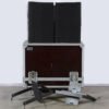 Meyer Sound UPA-2P speakers used in a flown configuration for a live audio event